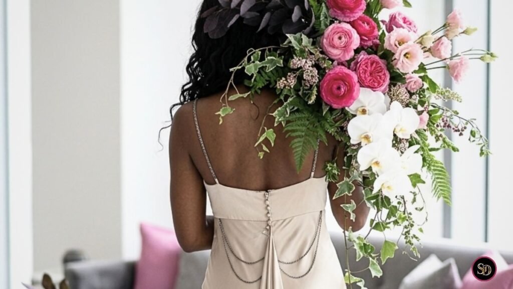 Minimalist luxury floral art for small business AI marketing.