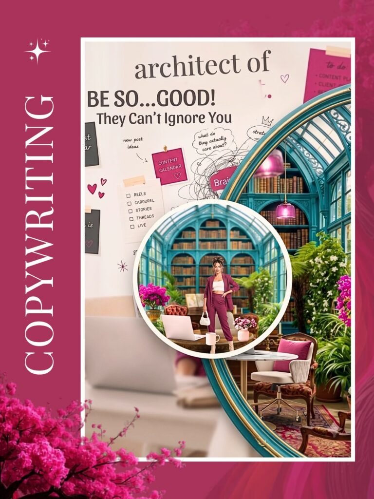 Copywriting (1) Copywriting guide graphic featuring the quote Architect of Be So Good They Can't Ignore You